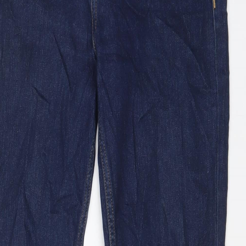 H&M Womens Blue Cotton Skinny Jeans Size 28 L29 in Regular Zip