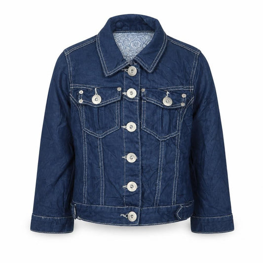 Attitude Girls Blue Jacket Size 12-13 Years Button