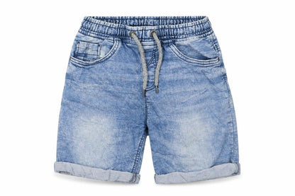 Tu Boys Blue Cotton Bermuda Shorts Size 9 Years L7 in Regular Drawstring