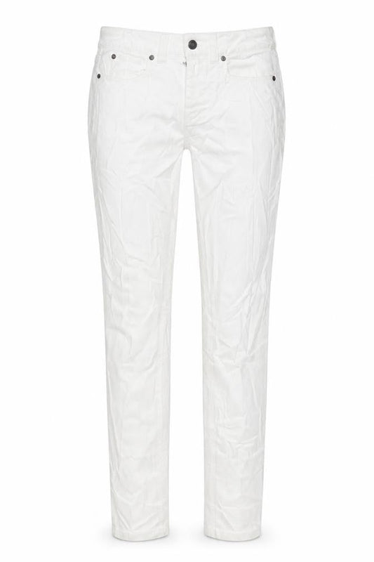 THE WHITE COMPANY Womens White Cotton Skinny Jeans Size 10 L31 in Regular Zip