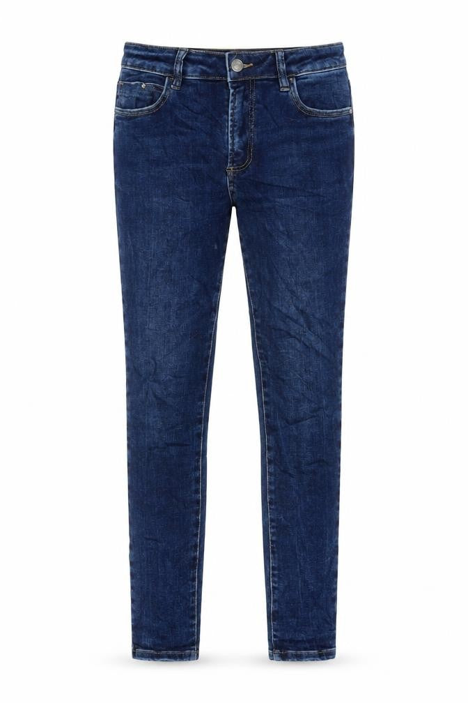 Queen Hearts Womens Blue Cotton Skinny Jeans Size M L29 in Regular Zip