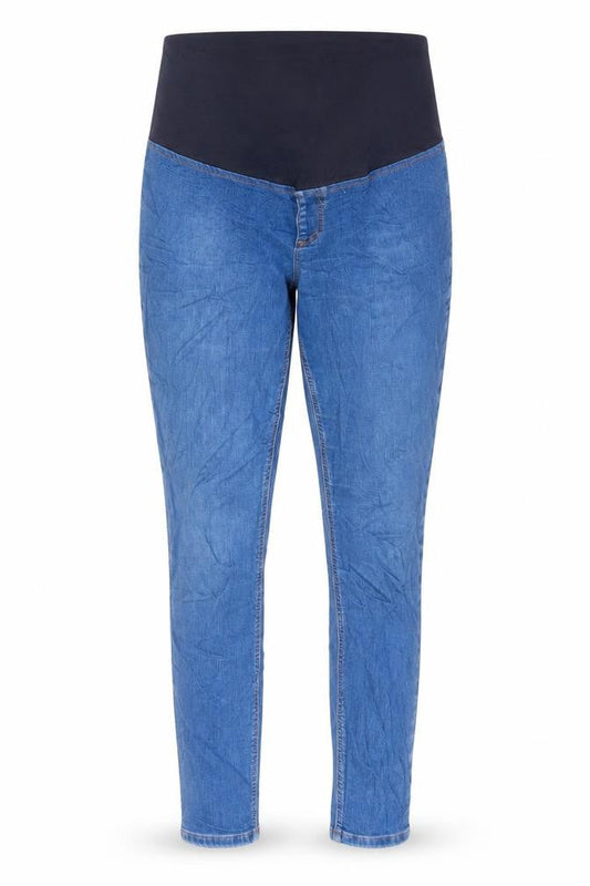 Topshop Womens Blue Cotton Skinny Jeans Size 12 L27 in Regular - Maturnity