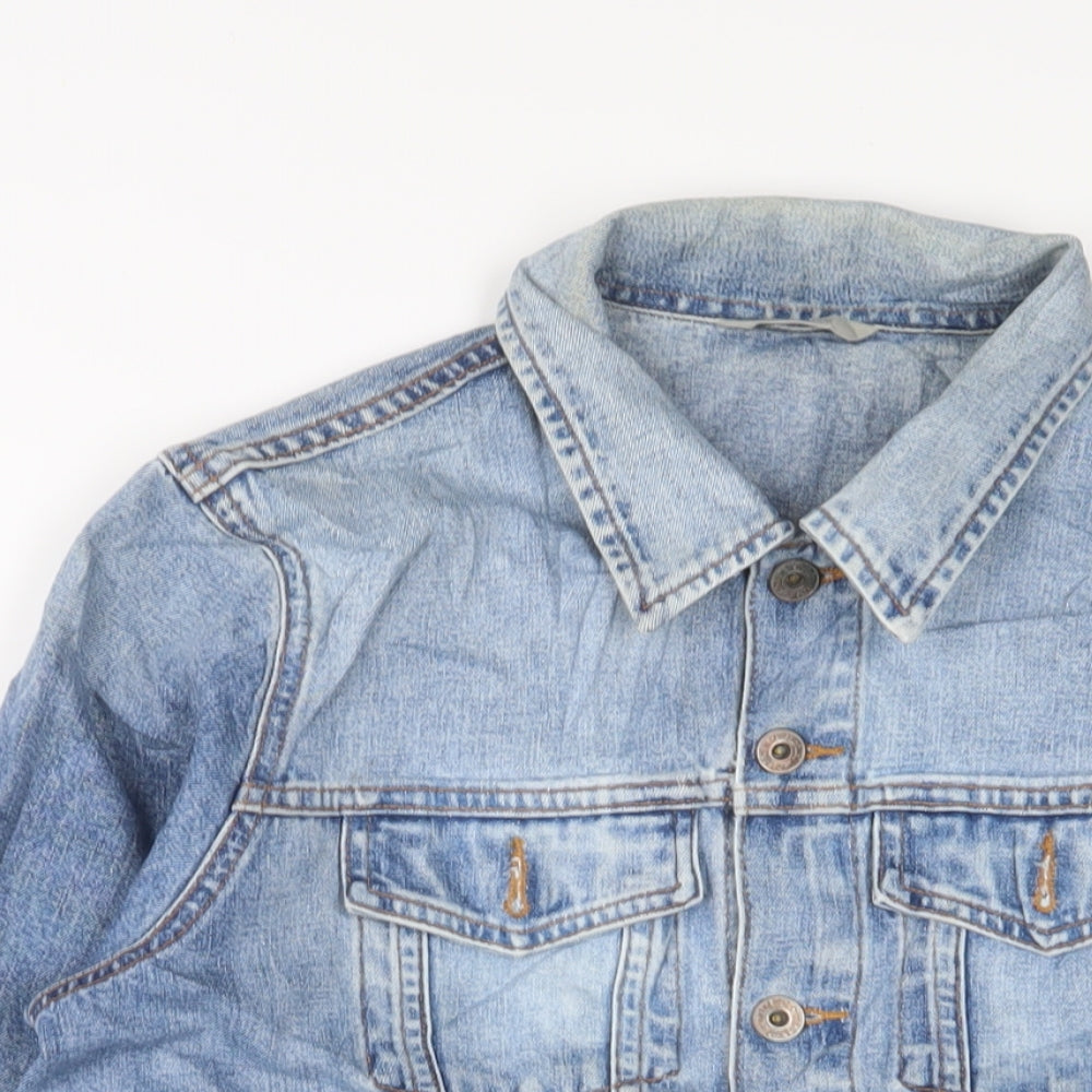 Marks and Spencer Womens Blue Jacket Size 14 Button
