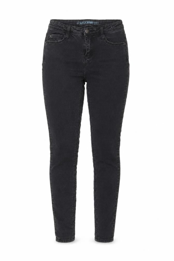 Denim & Co. Womens Grey Cotton Skinny Jeans Size 10 L29 in Regular Zip