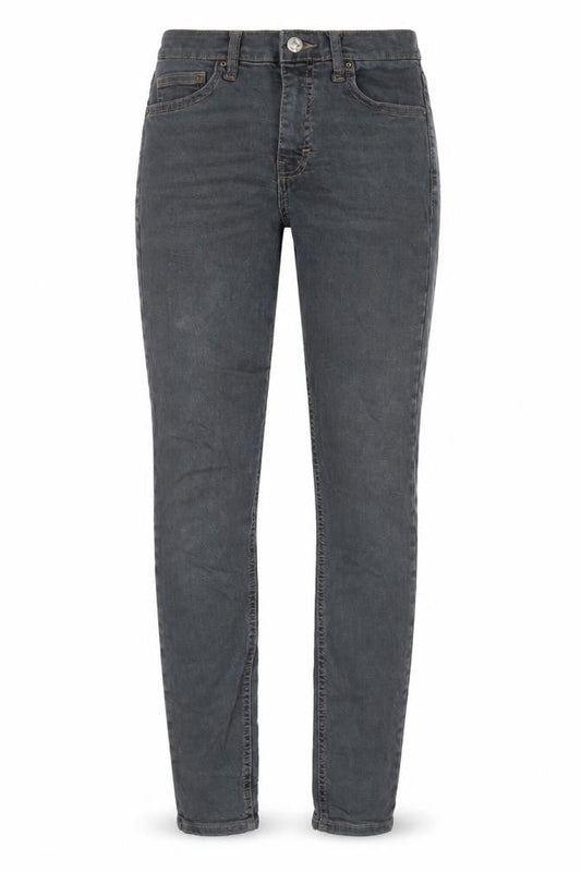 Topshop Womens Grey Cotton Skinny Jeans Size 26 in L32 in Regular Zip