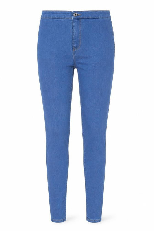 SINSAY Womens Blue Cotton Skinny Jeans Size 10 L28 in Regular Zip