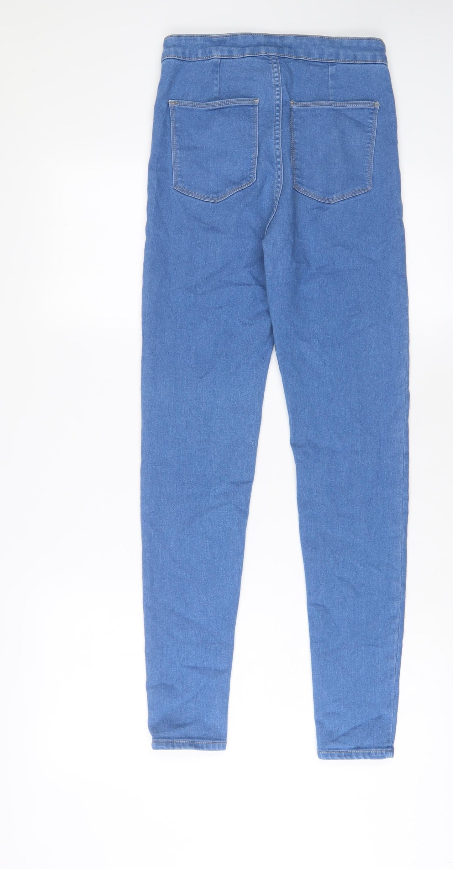 SINSAY Womens Blue Cotton Skinny Jeans Size 10 L28 in Regular Zip