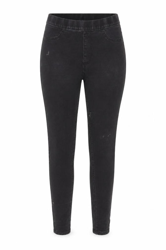 Marks & Spencer Womens Grey Cotton Jegging Jeans Size 12 L27 in Regular