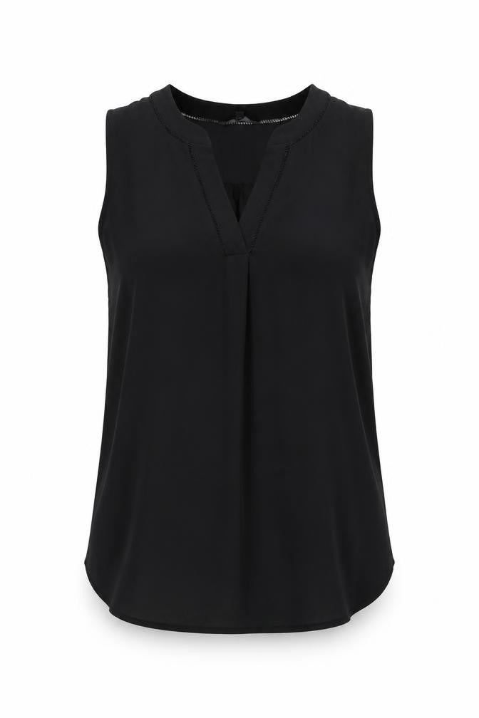 NEXT Womens Black Polyester Basic Tank Size 10 V-Neck