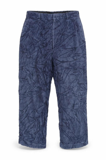 Glomode Womens Blue Cotton Trousers Size 34 in L24 in Regular Zip