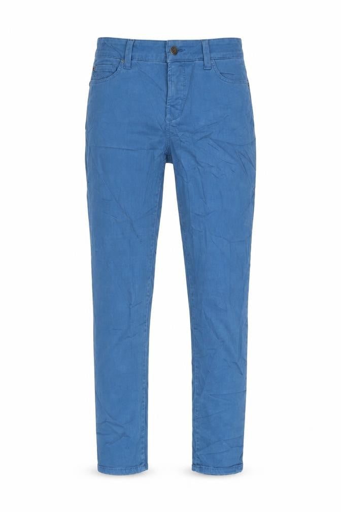 YNDJ Womens Blue Cotton Blend Straight Jeans Size 8 L28 in Regular Zip