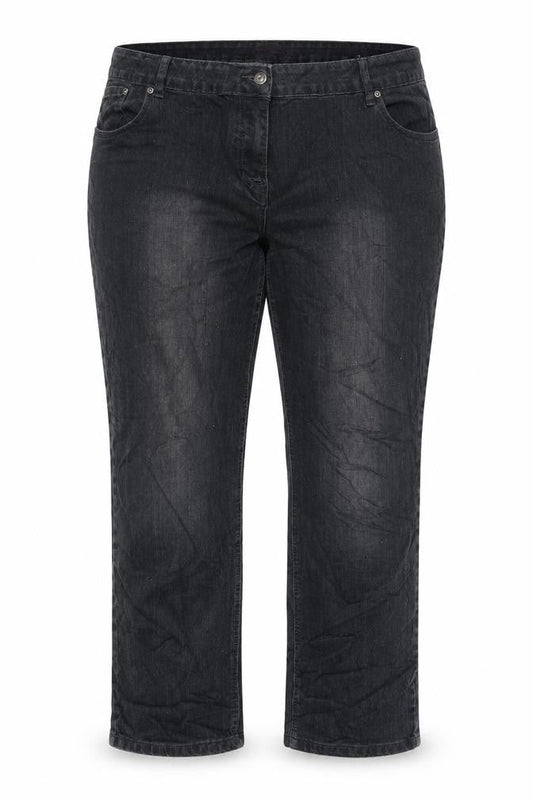 Kayota Lil;y Womens Blue Cotton Blend Straight Jeans Size 46 in L28 in Regular Zip