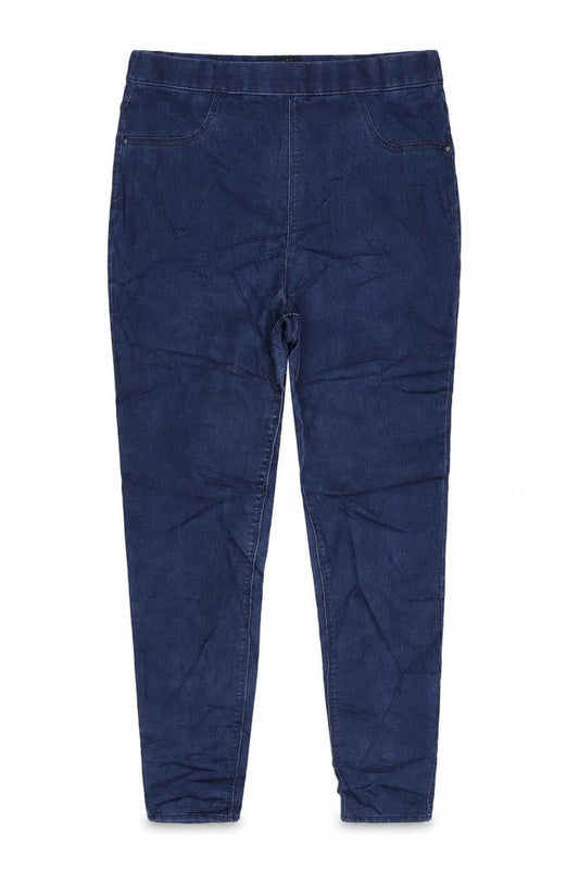 F&F Womens Blue Cotton Blend Jegging Jeans Size 12 L26.5 in Regular