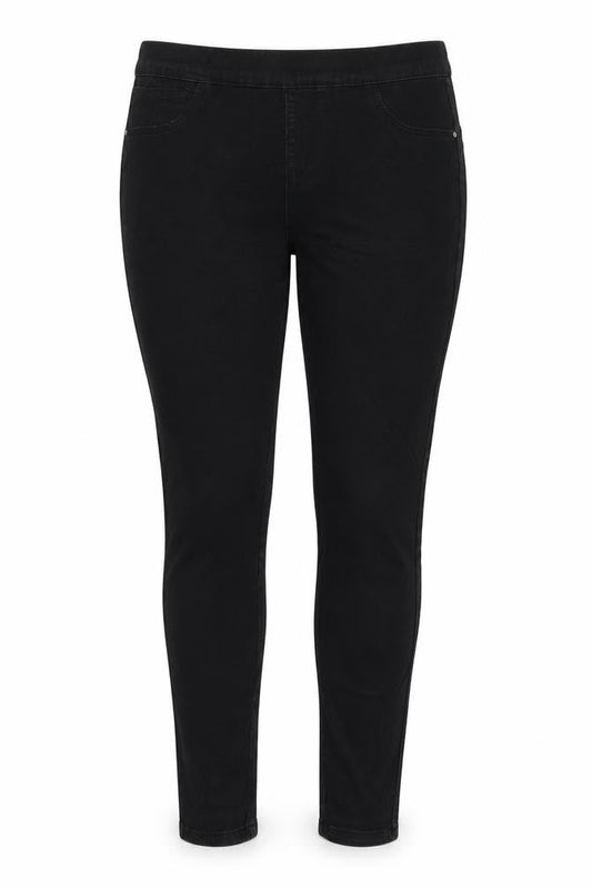 Denim & Co. Womens Black Cotton Blend Jegging Jeans Size 10 L26 in Regular