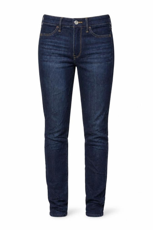 Hollister Womens Blue Cotton Blend Tapered Jeans Size 25 in L30 in Regular Zip
