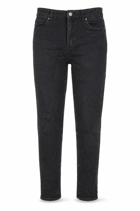 H&M Womens Grey Cotton Blend Tapered Jeans Size 10 L29 in Regular Zip