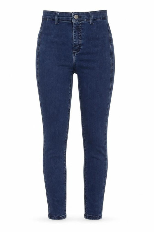 Denim & Co. Womens Blue Cotton Skinny Jeans Size 26 in L30 in Regular Zip
