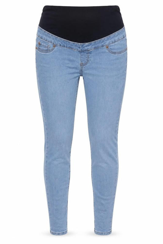 New Look Womens Blue Cotton Skinny Jeans Size 12 L27 in Regular Zip