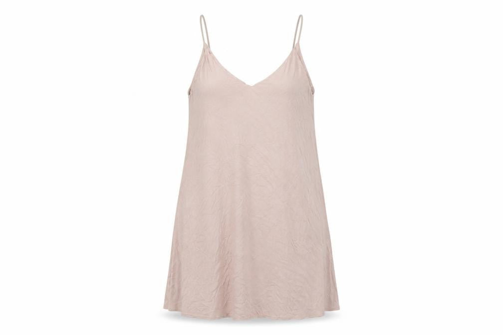 H&M Womens Pink Modal Slip Dress Size M V-Neck Pullover