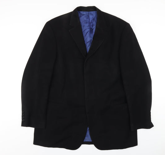 Anagram Mens Black Polyester Jacket Blazer Size 44 Regular