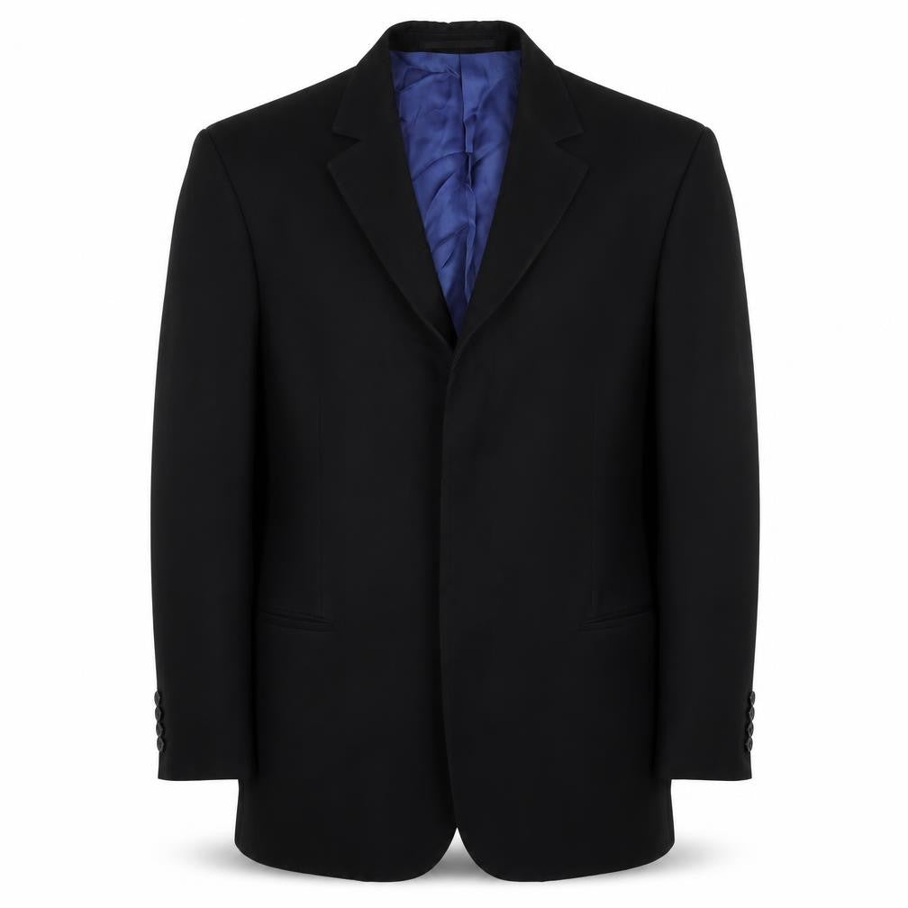 Anagram Mens Black Polyester Jacket Blazer Size 44 Regular
