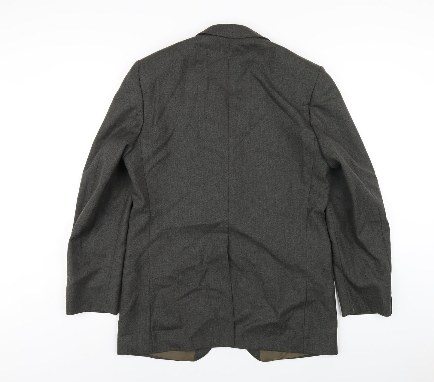Dunn & Co Mens Green Wool Jacket Blazer Size 42 Regular