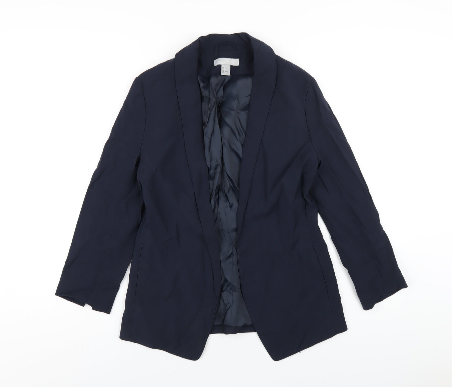 H&M Womens Blue Jacket Blazer Size 8