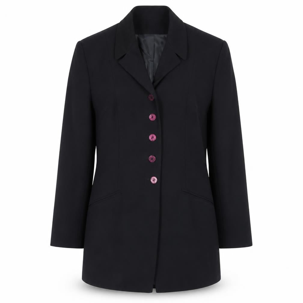Richards Womens Blue Polyester Jacket Blazer Size 8