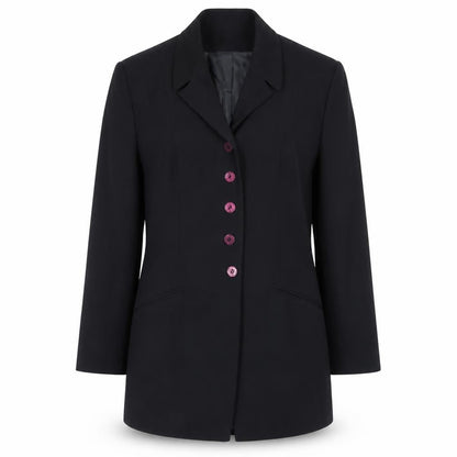 Richards Womens Blue Polyester Jacket Blazer Size 8