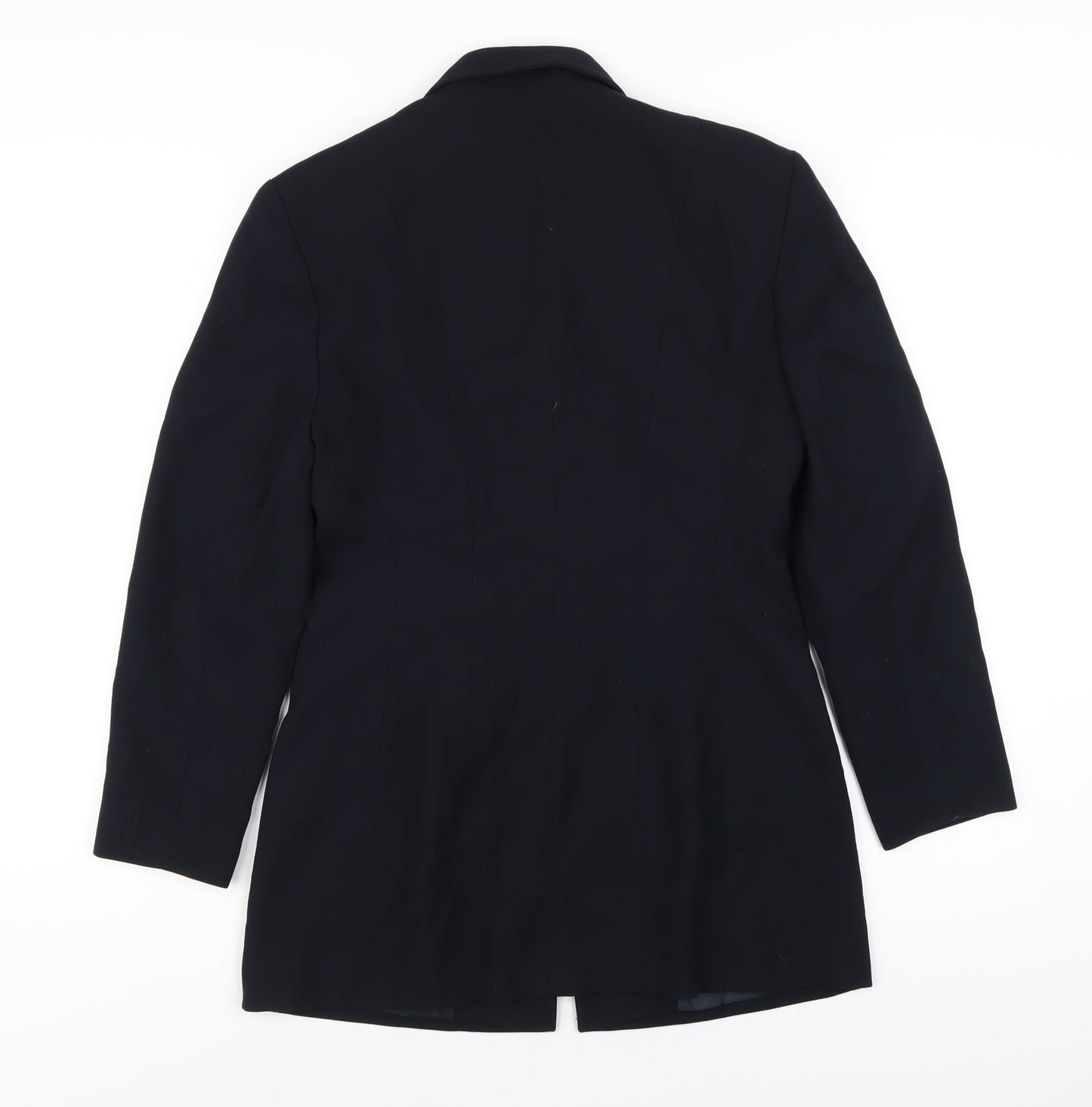 Richards Womens Blue Polyester Jacket Blazer Size 8