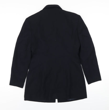 Richards Womens Blue Polyester Jacket Blazer Size 8