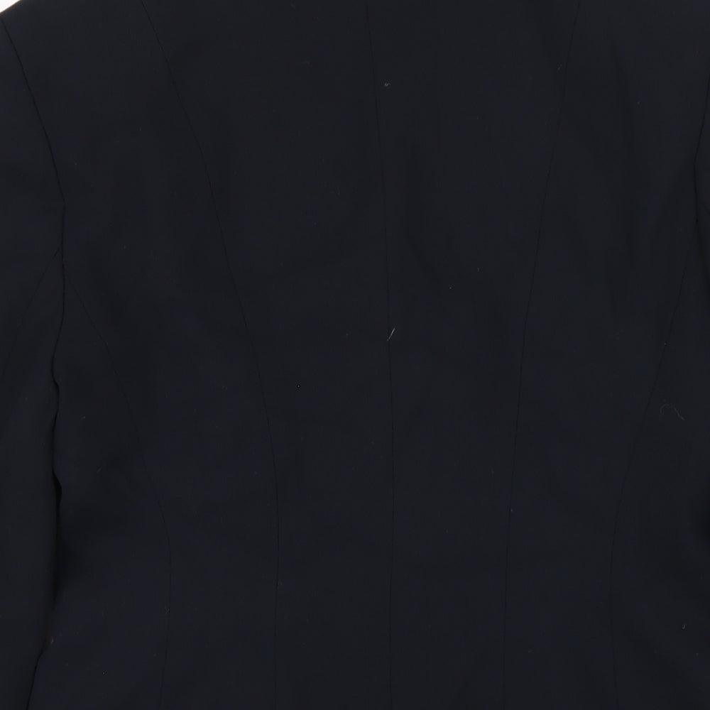 Richards Womens Blue Polyester Jacket Blazer Size 8