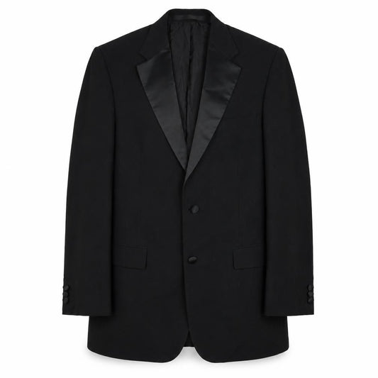 Marks & Spencer Mens Black Polyester Jacket Blazer Size 38 Regular