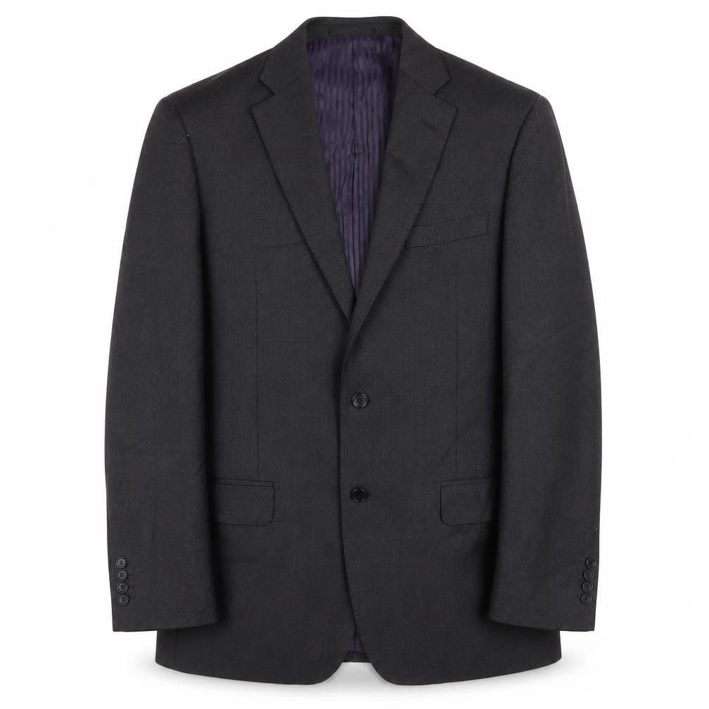 Savoy Taylors Guild Mens Grey Wool Jacket Blazer Size 42 Regular