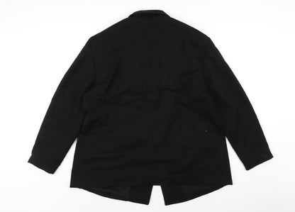 H&M Womens Black Polyester Jacket Blazer Size L