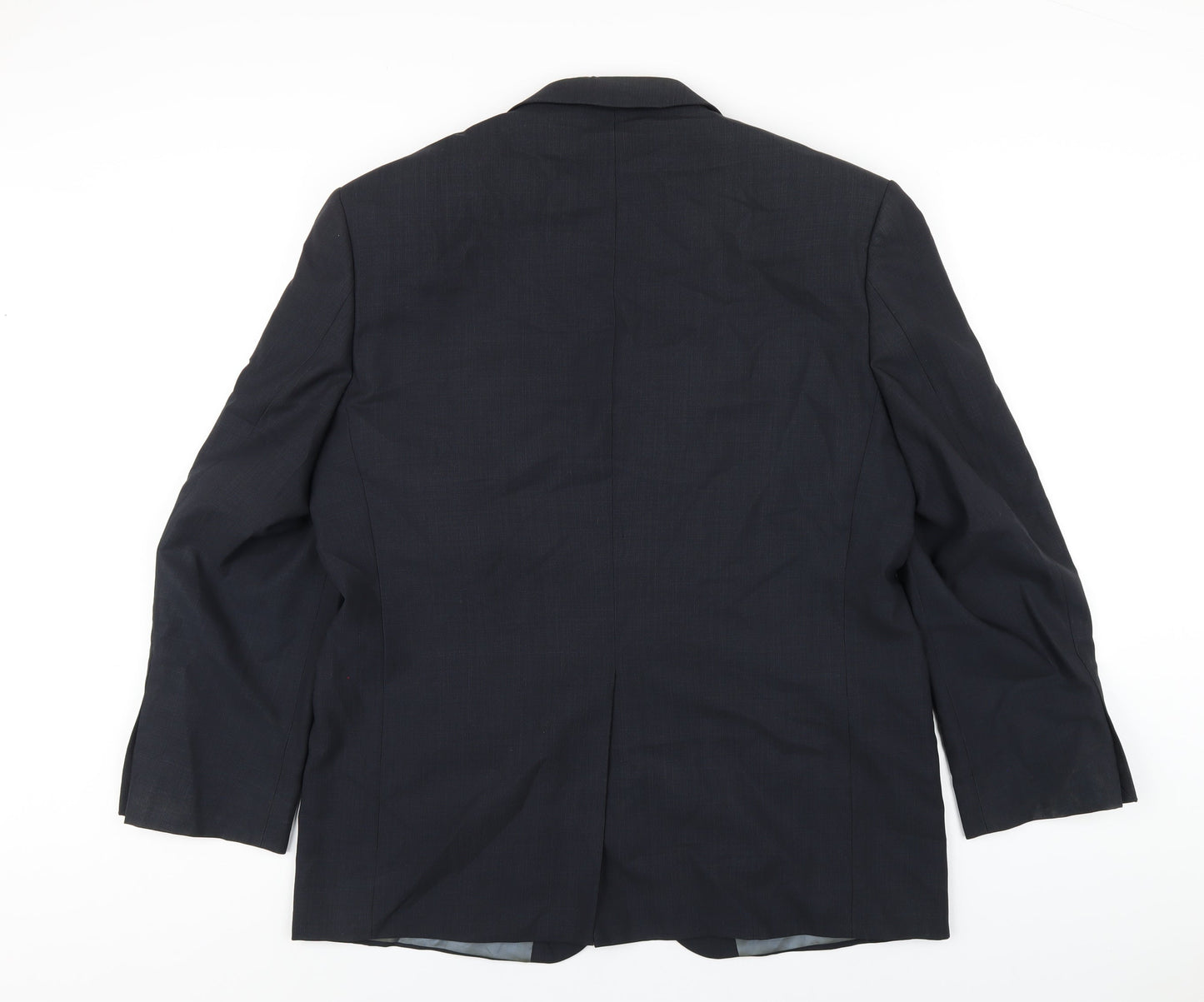 Marks and Spencer Mens Blue Wool Jacket Blazer Size 42 Regular
