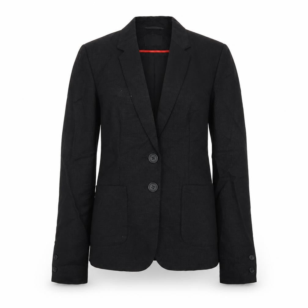 NEXT Womens Black Linen Jacket Blazer Size 6