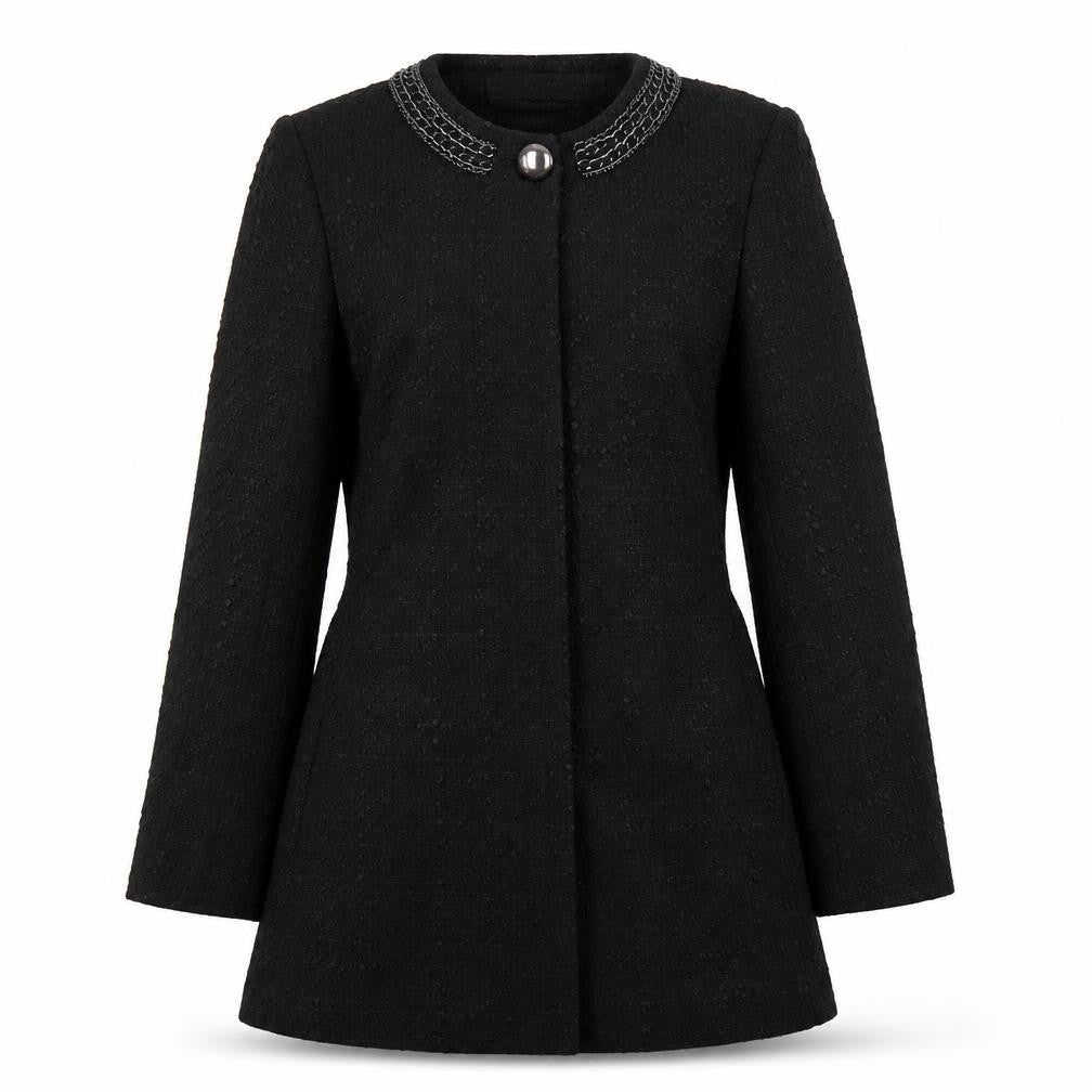 Zara Womens Black Jacket Coat Size XS Snap
