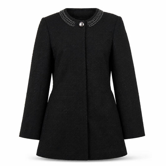 Zara Womens Black Jacket Coat Size XS Snap