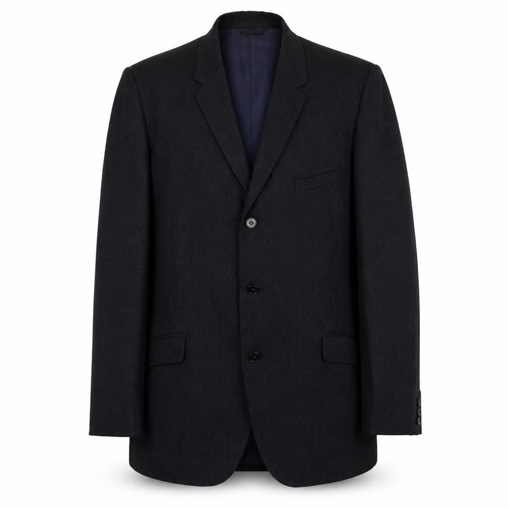 Burton Mens Blue Wool Jacket Blazer Size 40 Regular