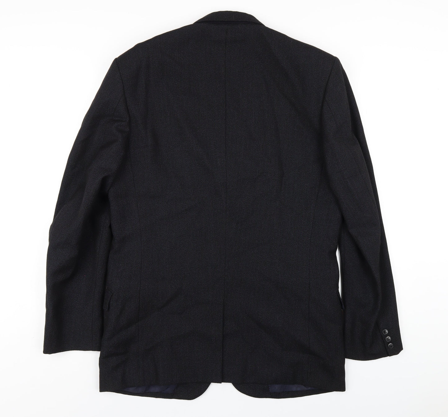 Burton Mens Blue Wool Jacket Blazer Size 40 Regular
