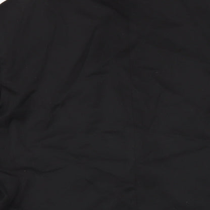 Peter England Mens Black Polyester Jacket Blazer Size 40 Regular
