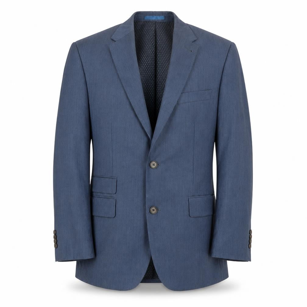 Aspen & Court Mens Blue Polyester Jacket Blazer Size 42 Regular