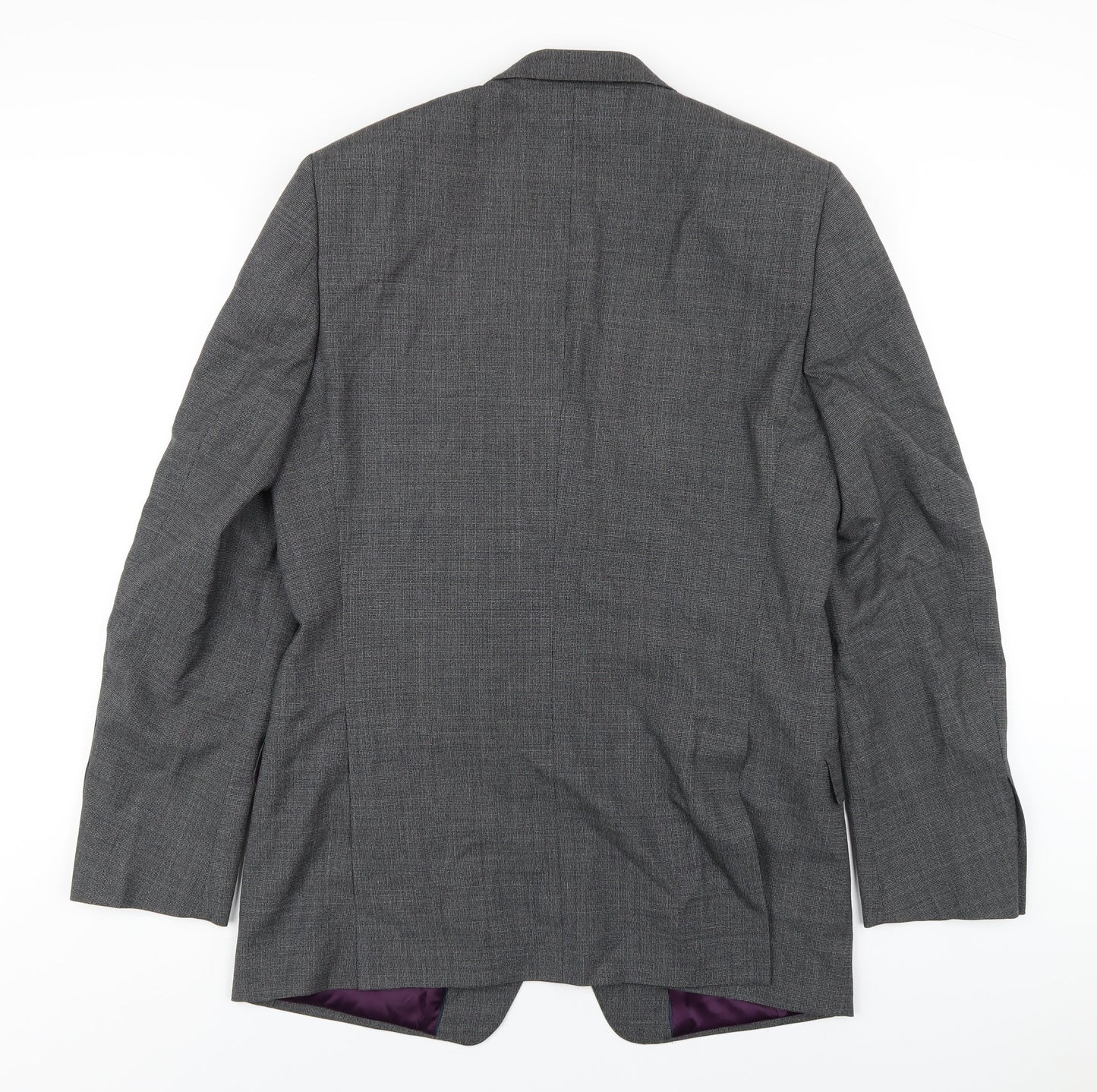 Autograph Mens Grey Wool Jacket Blazer Size 40 Regular