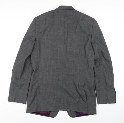 Back view of Autograph men’s grey wool jacket blazer, size 40, regular