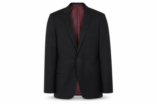 Topman Mens Black Polyester Jacket Blazer Size 36 Regular