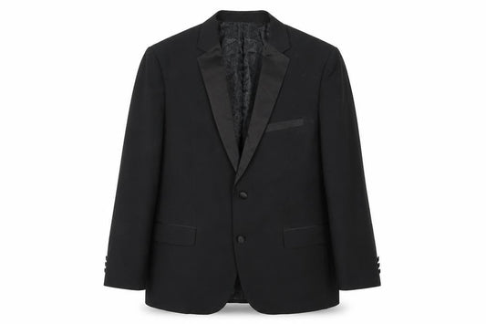 Sawyers & Hendricks Mens Black Polyester Jacket Blazer Size 46 Regular