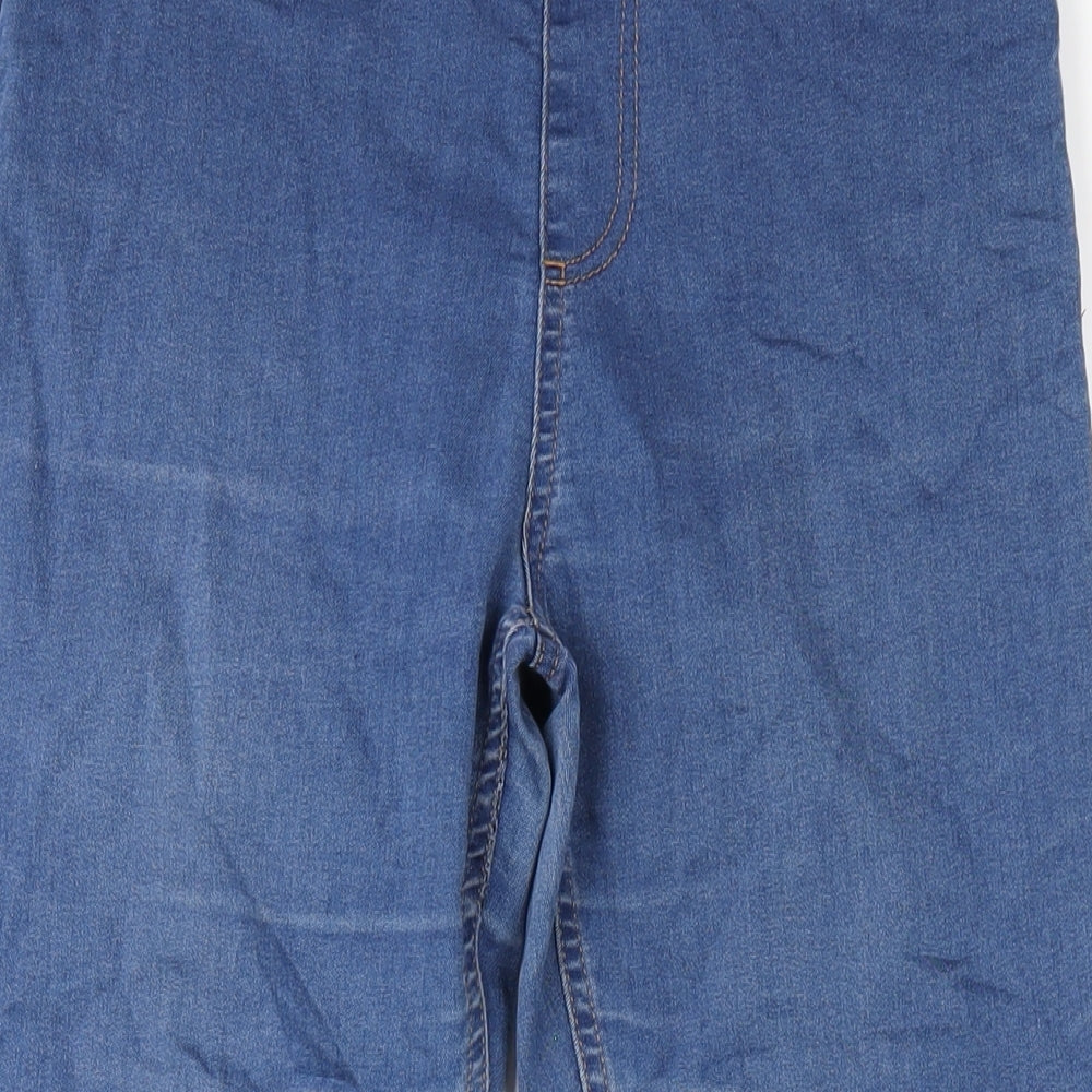 Marks and Spencer Womens Blue Cotton Jegging Jeans Size 12 L28 in Regular