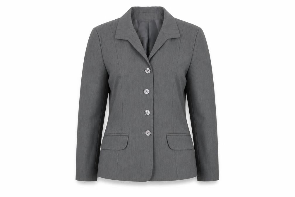 St Bernard Womens Grey Polyester Jacket Blazer Size 14