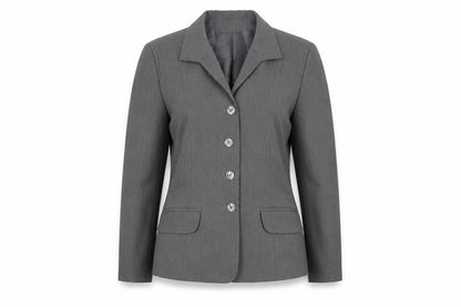 St Bernard Womens Grey Polyester Jacket Blazer Size 14